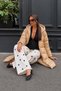 Women's Hooded Long Stylish Gold Inflatable Coat - 3