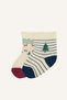 New Year's Themed New Year Printed Seamless 2-Piece Cotton Medium Long Socks for Baby Girl J1522A5Ns