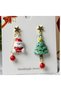 Christmas Father Christmas Pine Tree Earrings