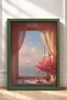 Sea and Sailboats View from the Window Framed Painting Italy Poster Wall Decor Itn110 - 3