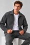 Men's Comfortable Fleece-Lined Smoked Cardigan - 3