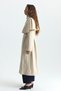 Long Trench Coat with Cape - 4