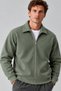 Men's Comfortable Khaki Cardigan with Fleece Inside - 6