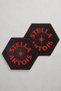 Set of 2 Leather Coasters - Genuine Vegetable Leather - Stella Artois Printed - Handmade Coaster