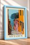 Porto Venere Street with Stairway Descending to the Sea Framed Painting Italy Poster Wall Decor Itp039 - 2