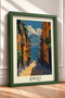 Naples Street and Vesuvius Landscape Framed Painting Italy Poster Living Room Kitchen Wall Decor Itp045 - 2
