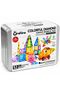 Colorful Diamond Surface Magnetic Tiles – 52-Piece Magnetic Building Set with Metal Storage Tin