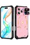 ANTSHARE for iPhone 18 Pro Max Case – Sliding Camera Cover Shockproof (Pink)