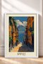 Naples Street and Vesuvius Landscape Framed Painting Italy Poster Living Room Kitchen Wall Decor Itp045 - 3