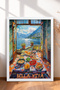 Bella Vita Written Lake View Table Framed Painting Italy Poster Wall Decor Itp016