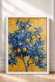 Blue Leafy Lemon Tree Framed Painting Italy Poster Living Room Kitchen Wall Decor Itp044 - 3