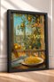 Pasta E Basta Lemon in Window Spaghetti Framed Painting Italy Poster Wall Decor Itp024 - 2