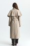 Long Trench Coat with Cape - 6