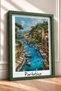 Portofino Sailboats on the Sea Framed Painting Italy Poster Living Room Kitchen Wall Decor Itp035 - 2