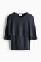 Fine-knit cape top - 3