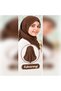Pleated Children's Hijab_Practical Headscarf Scarf_Hijab for Kids Prayer Cap Shawl Hijab