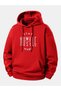 Humble Hustle Printed Cotton 3 Thread Threaded Oversize Sweatshirt