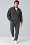 Men's Comfortable Fleece-Lined Smoked Cardigan - 4