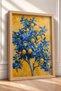 Blue Leafy Lemon Tree Framed Painting Italy Poster Living Room Kitchen Wall Decor Itp044 - 2