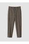 Ozmarka New Season Brown Regular Fit Wool Blend Men's Pleated Trousers - 2