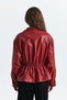 Faux Leather Bomber Jacket - 6