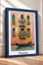 Venice Floral Balcony and Gondola Framed Painting Italy Poster Living Room Kitchen Wall Decor Itp041 - 2