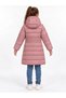 97010-26 Girls' Hooded Puffer Coat, Plush Lined, Quilted, Zipper Pockets and Ribbed, Ages 7-10 - 3