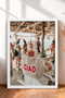 Ciao Written Knitted Bag and Beach Bar Framed Painting Italy Poster Living Room Kitchen Wall Decor Itp019