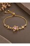 Pink Stone Star Model Gold Color Zircon Stone Elevator Bracelet