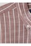 Ozmarka New Season Purple Regular Fit Striped Men's Shirt - 3