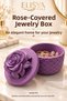 Rose Lid Jewelry Box Purple Decorative Jewelry Box