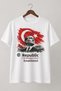 29 October Ataturk and Turkish Flag Printed White Crew Neck T-Shirt – Cumhuriyet İlelebet
