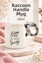 Set of 2 Mugs with Raccoon Figure 400 ml - 3