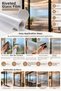 Ribbed Glass Foil Self-Adhesive – Frosted Glass Look Striped Decorative Glass Covering, Privacy-Providing Glass Sticker, Office, Bathroom, Balcony and Door Glass Foil Kod0378 - 8
