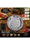 430 Quality Chrome Steel Grilled Kebab 1 Piece Serving Plate 35 cm – Alexandrian, Kebap, Pilaf and Salad Presentation Plate - 4