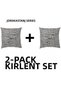 Cushion Set 2 Pieces Jordkastanj Cushion, Gray, 40X40 cm