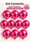 Balloon Basket 10 Pieces Metallic Rubi Balloons 11 Inch Birthday Decorations - 2