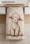 Little Lamb Patterned Digital Printed Single Child Duvet Cover Set - Without Sheets - 3