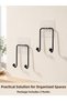 2 Pieces of Adhesive Wall Hangers Practical Multi-Purpose Organizer Hangers