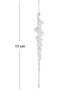 Christmas Ornament Ice Pendant Glittery 2-Pack Transparent 17 Cm. - 3