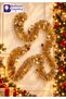 New Year's Gold Golden Colorful Glitter Tree Ornament Garland Pine Tree Ornament Table Decoration