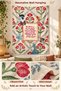 Be Gentle Written Floral Botanical Personal Growth Stain Resistant Wall Covering Wall Tapestry Tapestry - 4