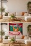 Cat Stretching on Bed Patterned Fun Modern Digital Printed Stain Resistant Washable Fabric Wall Covering Wall Tapestry Decorative Tapestry - 5
