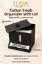 Covered Ear Swab Box Bathroom Organizer - 3