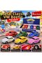 6-Piece Metal Pull-And-Go Vosvos Car Set 11 cm Bright Color Classic Car Toys