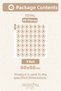 Sand Beige Mini Flowers 49 Pieces Modern Wall Sticker Set Mnb-123 - 7