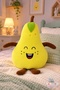 Cute Yellow Pear Plush Pillow with Smiling Face Fruit Design Companion - 40 cm