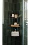 Luxury Thermoplastic Coated 3-Tier Bathroom Corner Shelf Shower Cabin Shampoo Holder Sponge Holder Corner Shelf Organizer - 2