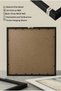 1 Piece Black Wooden Framed Minimalist Cream Background Soft Foggy Lake/ Horizon Themed Square Wooden Painting - Home, Business and Office Decoration Painting - 7