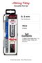 Tikky Versatil Pen Set with Eraser and Tip Gift Blue 0.5 mm - 2